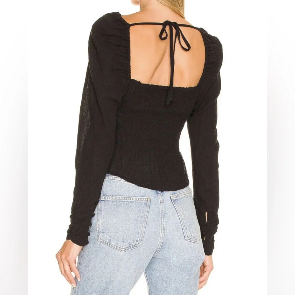 FREE PEOPLE Chloe Top in Black Size XS